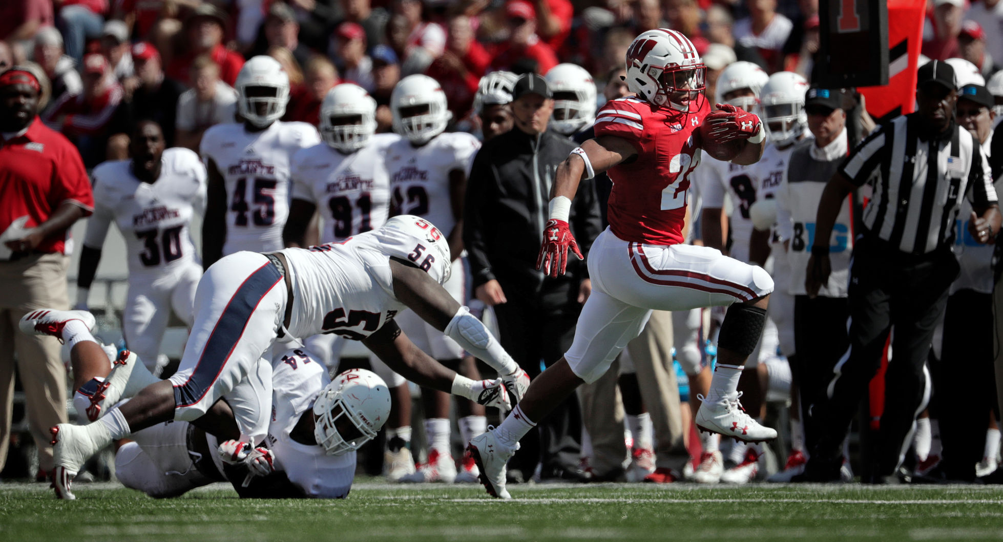 Sept. 9 - No. 9 Wisconsin 31, Florida Atlantic 14